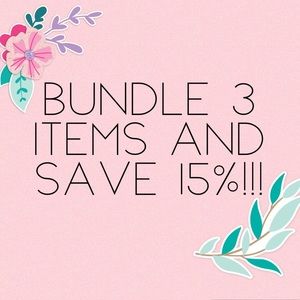 🛍Bundle 3 items and save 15%!!💝